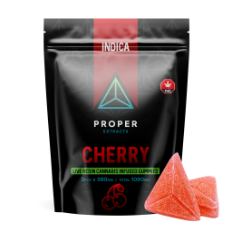 CHERRY LIVE RESIN INFUSED GUMMIES BY PROPER EXTRACTS (1080mg THC)