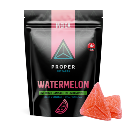 WATERMELON LIVE RESIN INFUSED GUMMIES BY PROPER EXTRACTS (1080mg THC)